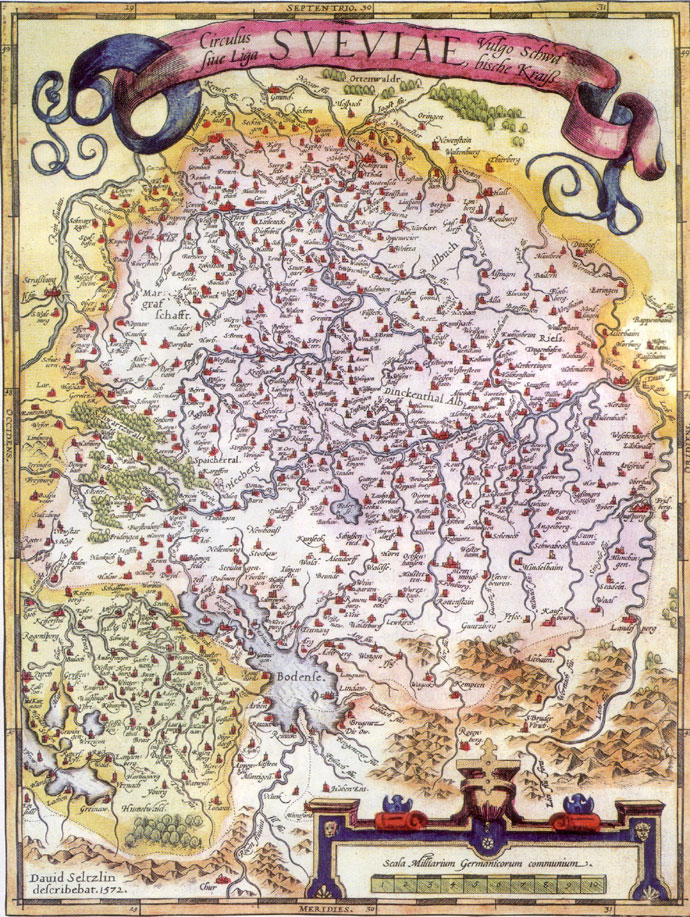 Karte des Schwbischen Kreises von David Seltzlin