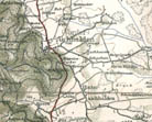 Aichhalden und Hinteraichhalden vom Spitzacker im Norden bis zum Buz im Sden. Ausschnitt aus einer Karte von 1908 (Mastab 1:50000)