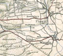 Winzeln und Fluorn. Ausschnitt aus einer Karte von 1908 (Mastab 1:50000)