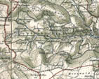 Das obere Lauterbachtal vom Fohrenbhl bis zur Einmndung des Sulzbach. Ausschnitt aus einer Karte von 1908 (Mastab 1:50000)
